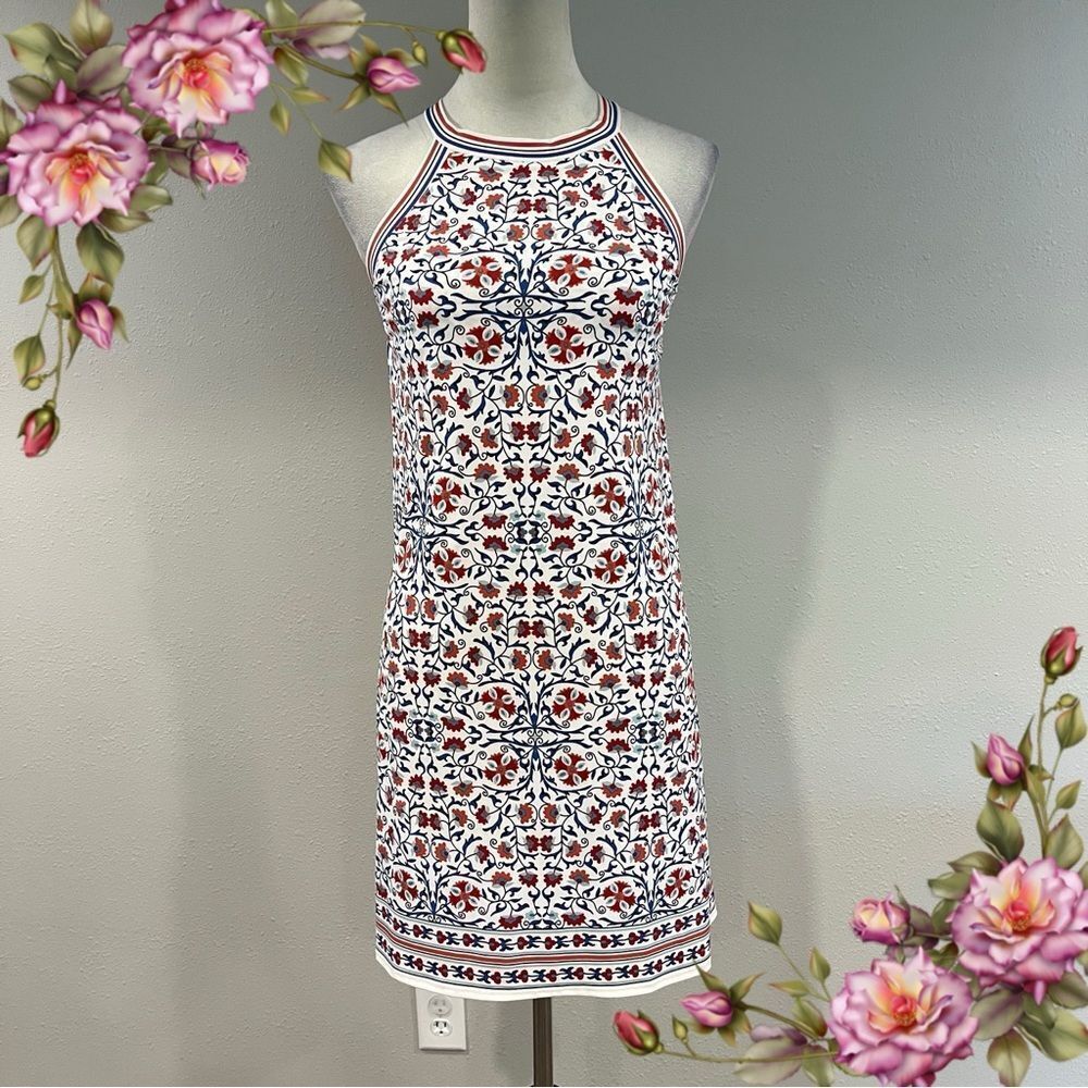 Max Studio Floral Patterned Halter mini Dress‎ size Small